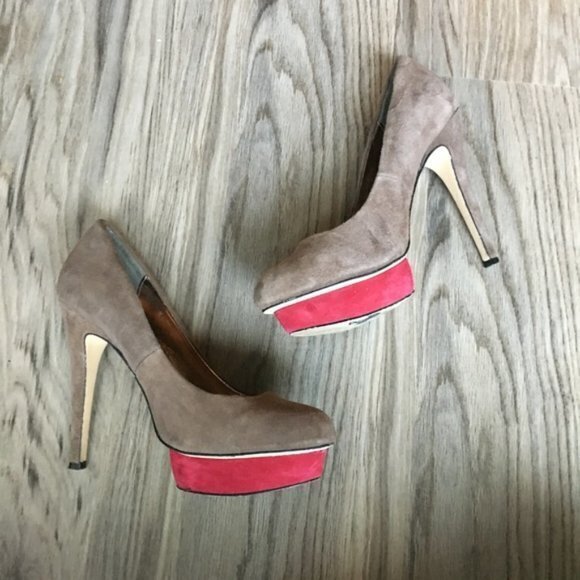 DV Dolce Vita‎ Taupe Tan Block Platform Pump - Picture 3 of 5